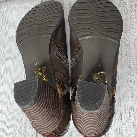 L’Artiste Spring Step Kacie Brown Leather Studded Ankle Boot Size 41/US 9.5-10 - Picture 6 of 7